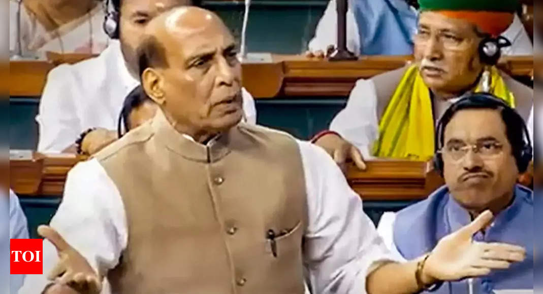 Rahul Gandhi: Rajnath Singh in Lok Sabha: Rahul Gandhi insulted India in London, should apologise says Defence minister | India News – Times of India