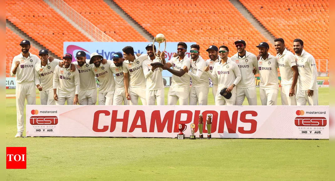 India Vs Australia Test Series: India clinch series 2-1 after fourth Test against Australia ends in a draw | Cricket News – Times of India