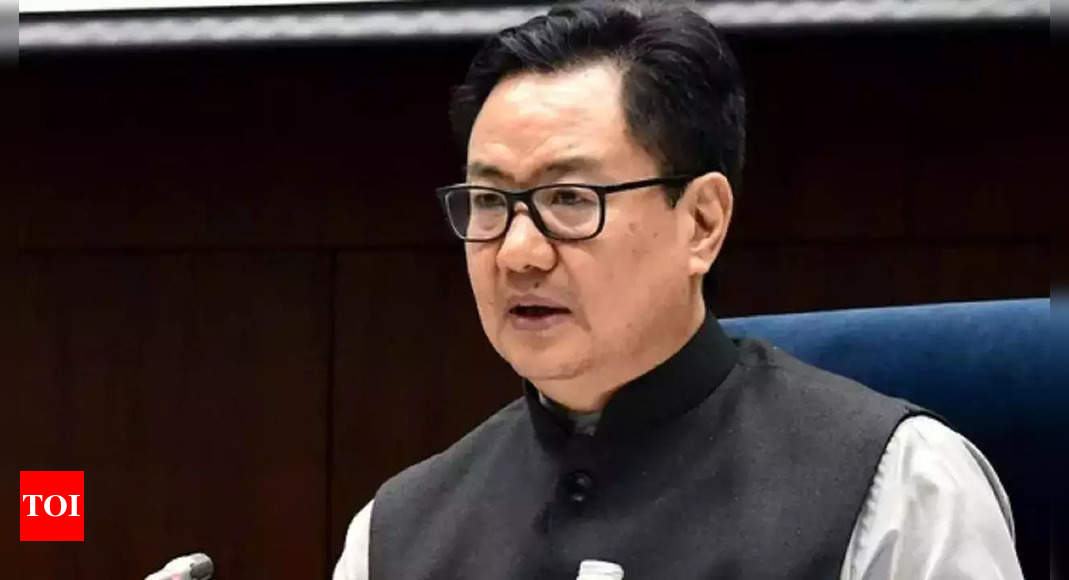 Not interfering in personal lives of citizens but institution of marriage matter of policy: Kiren Rijiju on same-sex marriage | India News – Times of India