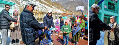 Strengthening Bond: Drass teachers welcome students on reopening of school after winter break