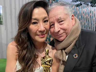 Michelle Yeoh celebrates Oscar win with fiancé Jean Todt - see pic