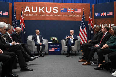 Eyeing China, Joe Biden and allies unveil nuclear-powered submarine plan for Australia