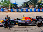 David Coulthard leaves F1 fans in awe with donuts as he drives Red Bull RB7 in Mumbai, see pictures 