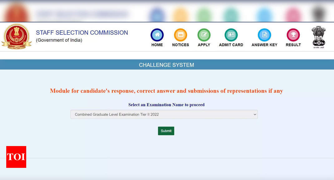 SSC CGL Tier 2 Reply Key 2023 launched on ssc.nic.in, here is how you can obtain