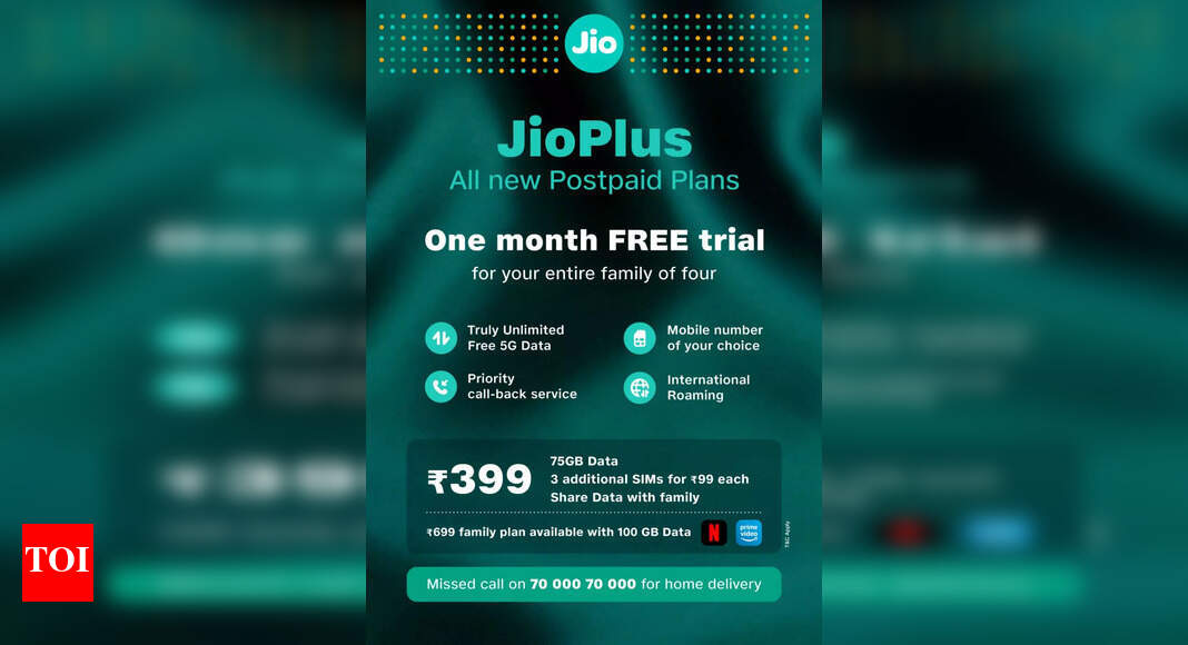 Reliance Jio Introduces Jio Plus Postpaid Family Plans Price Benefits 