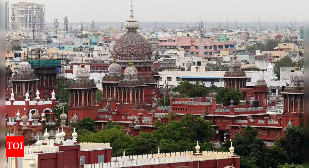 मद्रास हाईकोर्ट ने मंदिर की जमीन पर स्कूल के निर्माण पर रोक लगाई |  मदुरै समाचार – टाइम्स ऑफ इंडिया