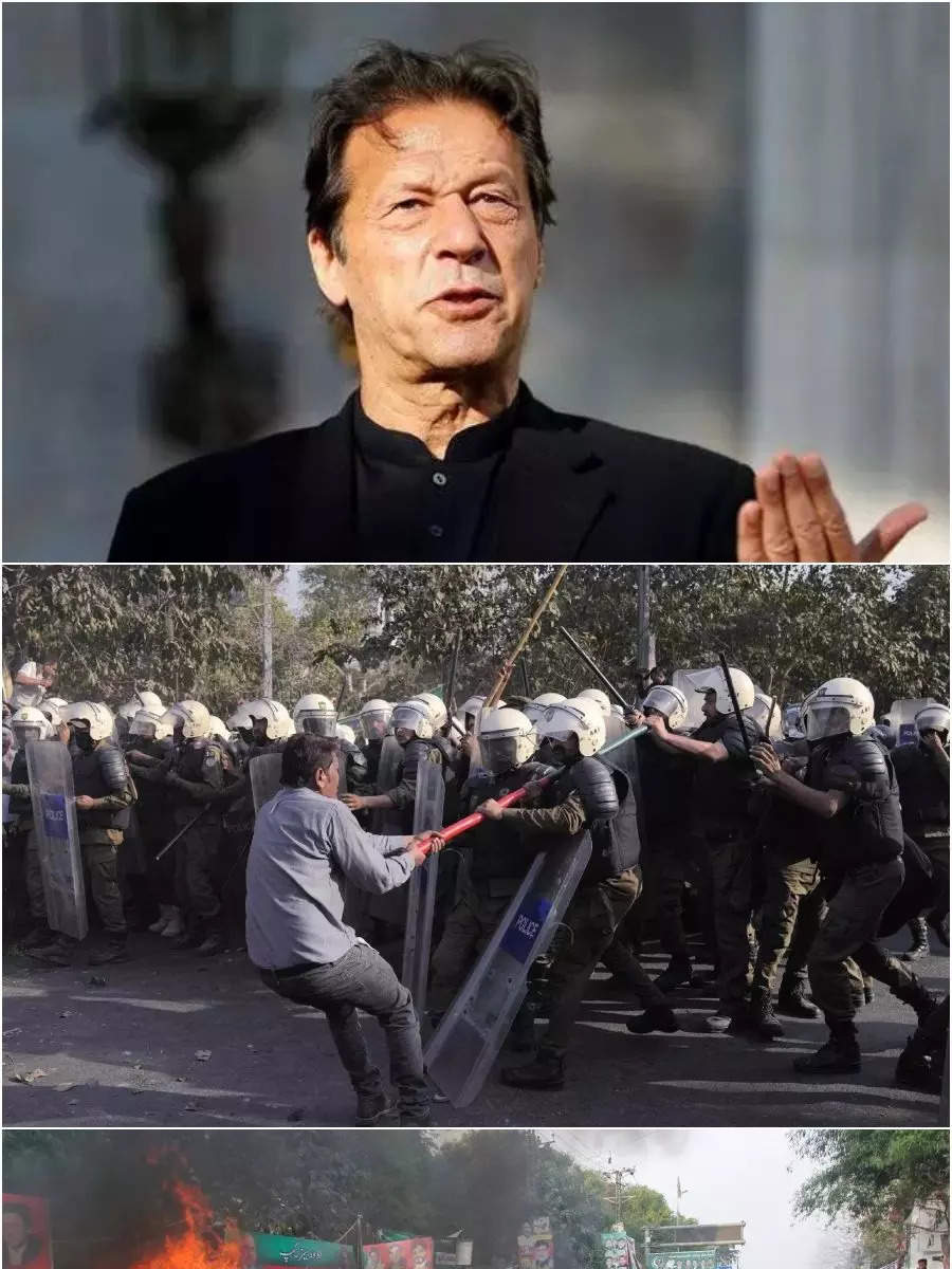 Pakistan Clashes: Imran Khan Supporters Clash With Cops | Times Of India