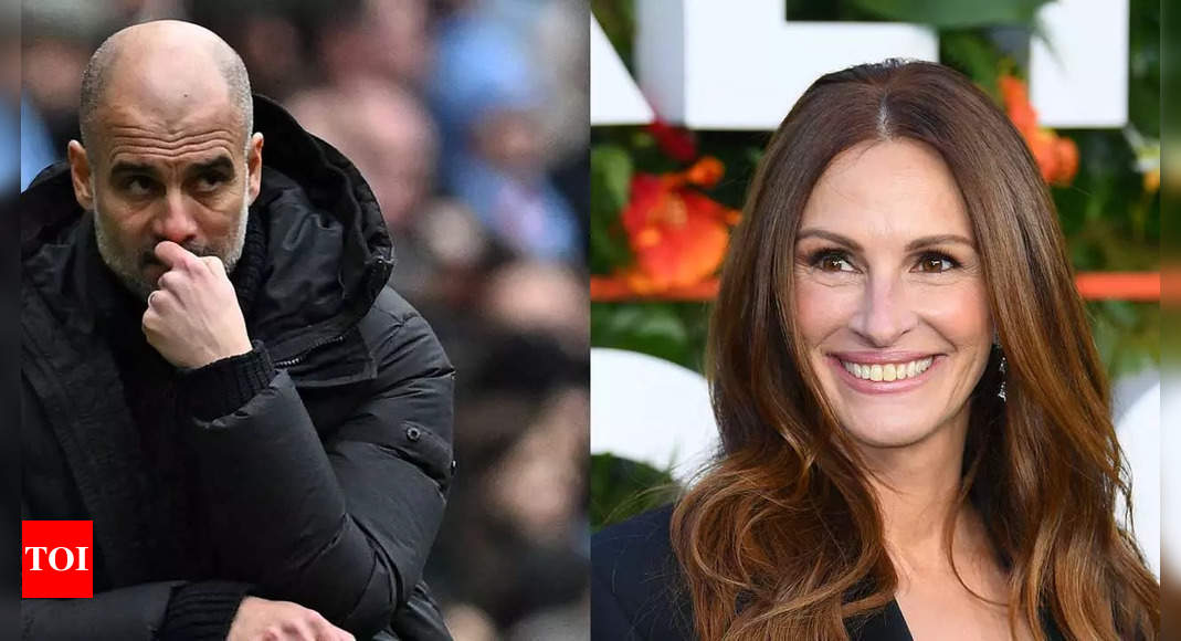 Watch: ‘I am a failure’ – Pep Guardiola disappointed Julia Roberts ‘didn’t come to see’ Manchester City | Football News – Times of India