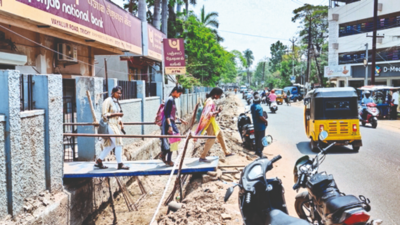 Vayalur: Slow Pace Of Vayalur Road Widening Irks Commuters | Trichy ...