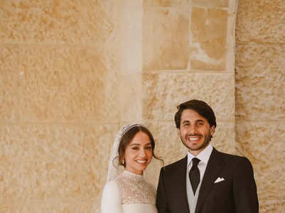 Stylish wedding photos of Princess of Jordan