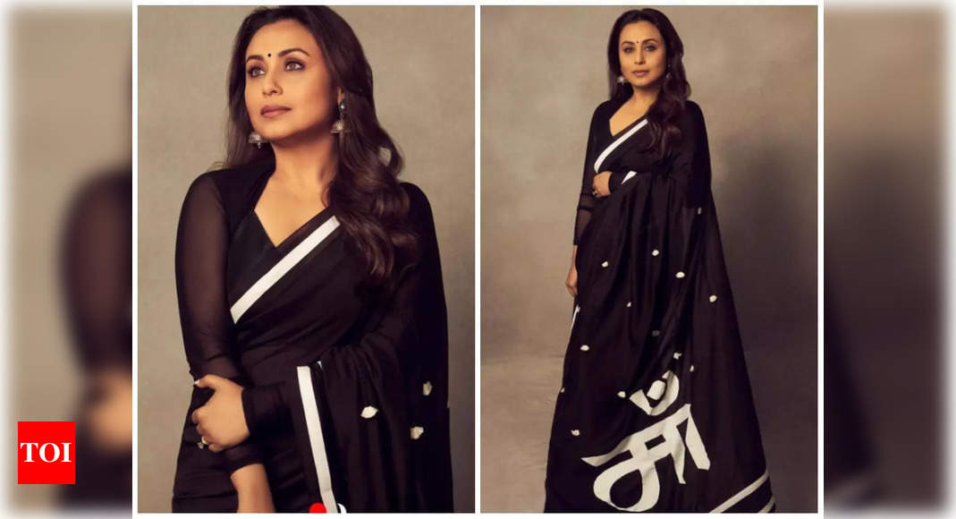 Rani Mukerji's 'Maa' saree is an ode to her latest outing as Mrs ...