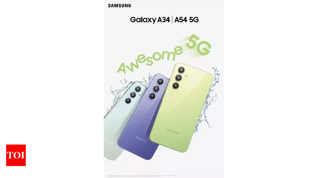 Samsung Galaxy A34 5G, Galaxy A54 5G con cámara trasera triple, clasificación de IP lanzada a partir de Rs 30,999