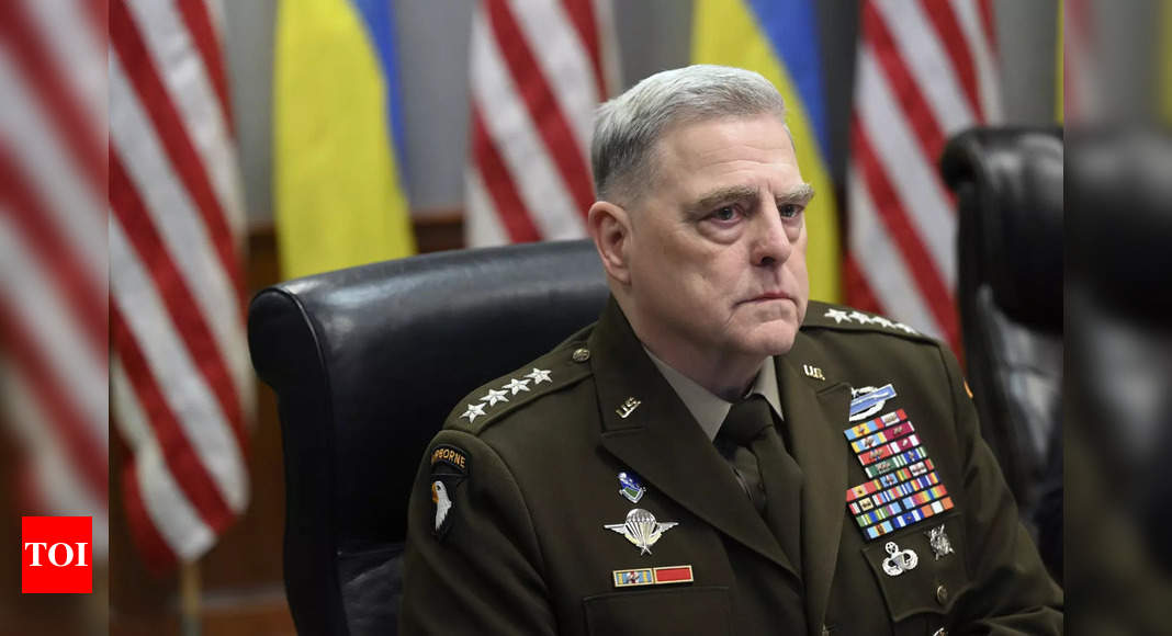 Ukraine war: US and Russian military chiefs in rare talks after drone downed – Times of India