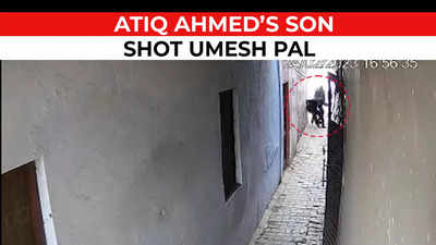 Prayagraj shootout: Fresh CCTV video shows Atiq Ahmed’s son Asad firing at Umesh Pal