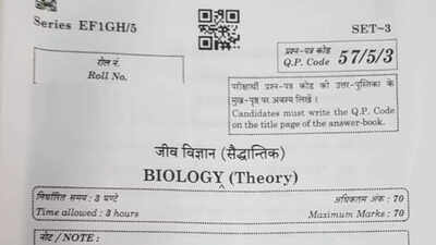 CBSE 12th Biology question paper 2023: Check and download here