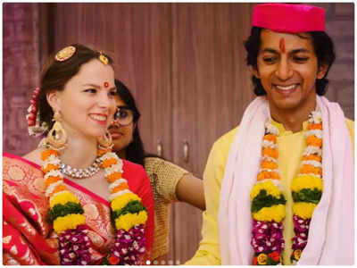 'Lakadbaggha' actor Anshuman Jha marries wife Sierra for second time as per Mithila customs