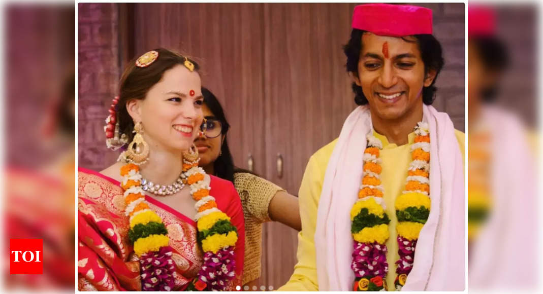 ‘Lakadbaggha’ actor Anshuman Jha marries wife Sierra for second time as per Mithila customs – Times of India