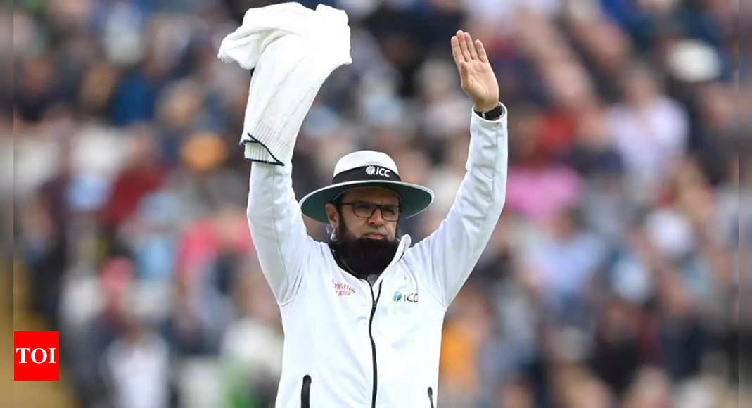 Veteran umpire Aleem Dar steps down from Elite Panel after officiating in record 435 men’s internationals | Cricket News – Times of India