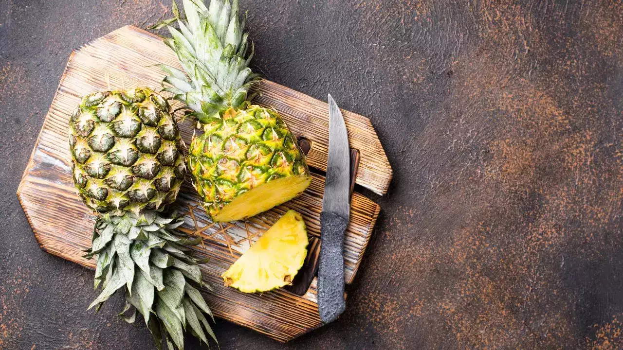 Wooden Pineapple Cutting Board Pineapple Decor pineapple 