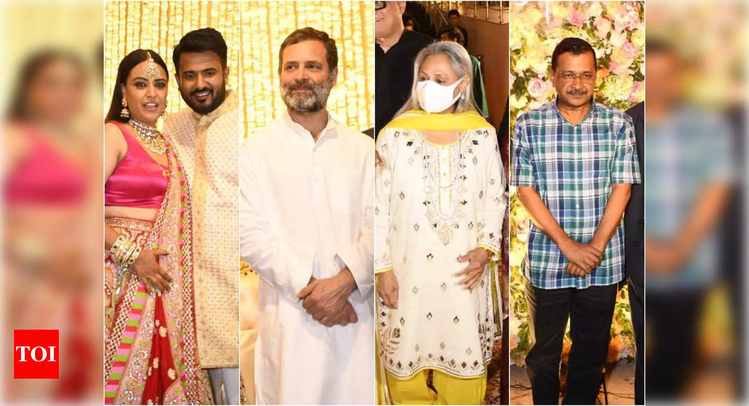Swara Bhasker-Fahad Ahmad wedding reception: Rahul Gandhi, Jaya Bachchan, Arvind Kejriwal among others bless the couple | Hindi Movie News – NewsEverything Life Style