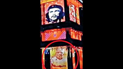 P Jayarajan's pic in temple procession triggers a row
