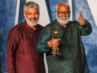 Team 'RRR' receives a warm welcome - IN PICS