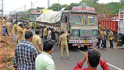 Drivers clash with cops on Day 2 of strike in Odisha