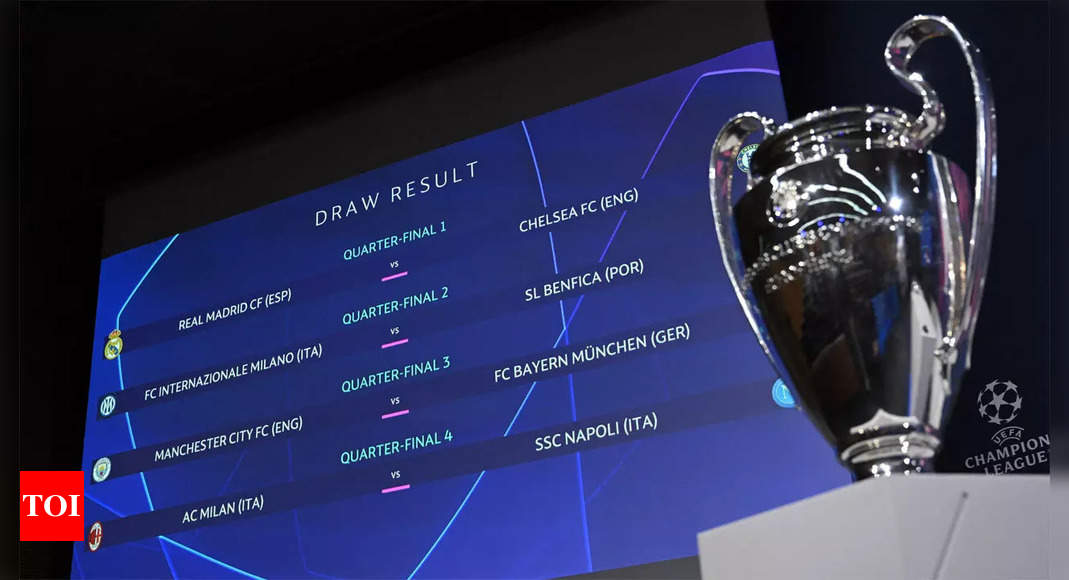 Holders Real draw Chelsea in Champions League quarters, City meet Bayern | Football News – Times of India