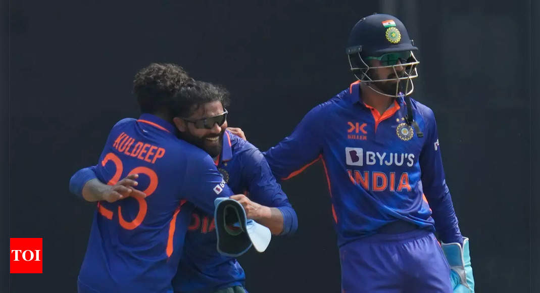 Watch: Ravindra Jadeja pulls off a blinder in first ODI against Australia | Cricket News – Times of India