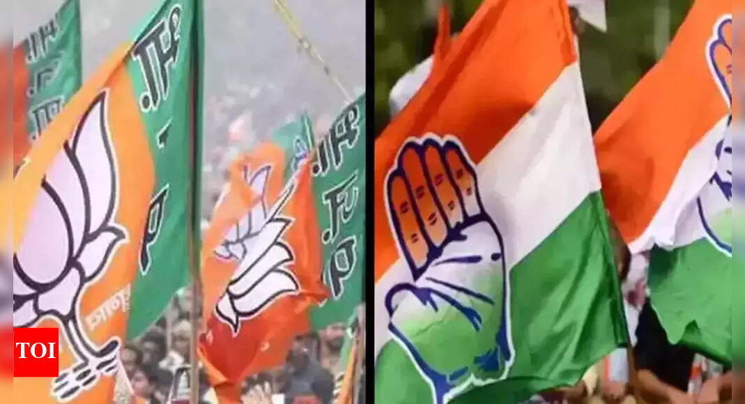 बेंगलुरू में बैनरों को लेकर कांग्रेस, भाजपा कार्यकर्ताओं में नोकझोंक |  बेंगलुरु समाचार – टाइम्स ऑफ इंडिया