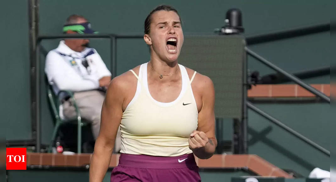 Aryna Sabalenka beats Maria Sakkari to reach Indian Wells final | Tennis News – Times of India