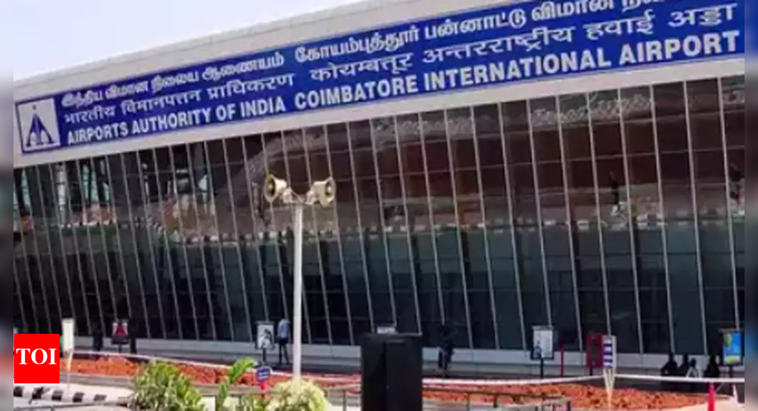रनवे रीकारपेटिंग पूरा होने के करीब, कोयम्बटूर अंतरराष्ट्रीय हवाईअड्डा 1 अप्रैल से पूरी तरह चालू हो जाएगा  कोयंबटूर समाचार – टाइम्स ऑफ इंडिया