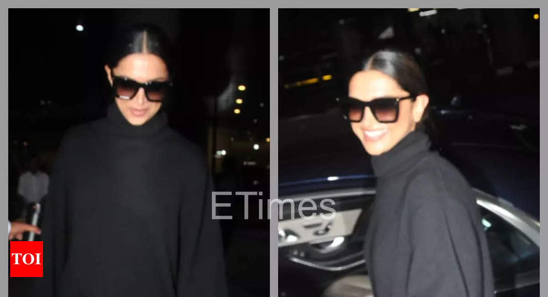 Deepika Padukone serves another chic airport look as she returns