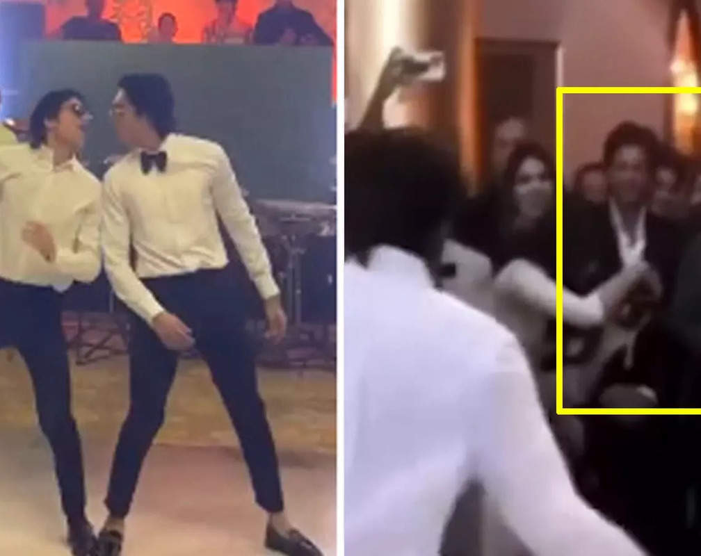 
VIRAL video! Shah Rukh Khan and Gauri Khan enjoy Ahaan Panday and Karan Mehta's dance on 'I'm the best' song at Alanna Panday's wedding reception
