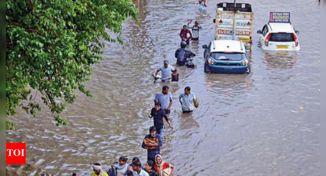 बारिश के बाद दिल्ली में एक महीने में सबसे कम अधिकतम तापमान |  दिल्ली समाचार – टाइम्स ऑफ इंडिया