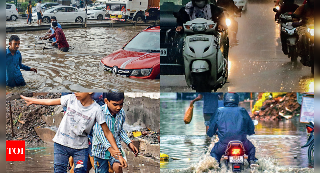 गुड़गांव में बारिश से ब्रेक, प्रमुख सड़कों, कॉलोनियों में बाढ़ |  गुड़गांव समाचार – टाइम्स ऑफ इंडिया
