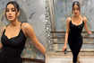 These bewitching pictures of Janhvi Kapoor in midi dress will leave you stunned! 
