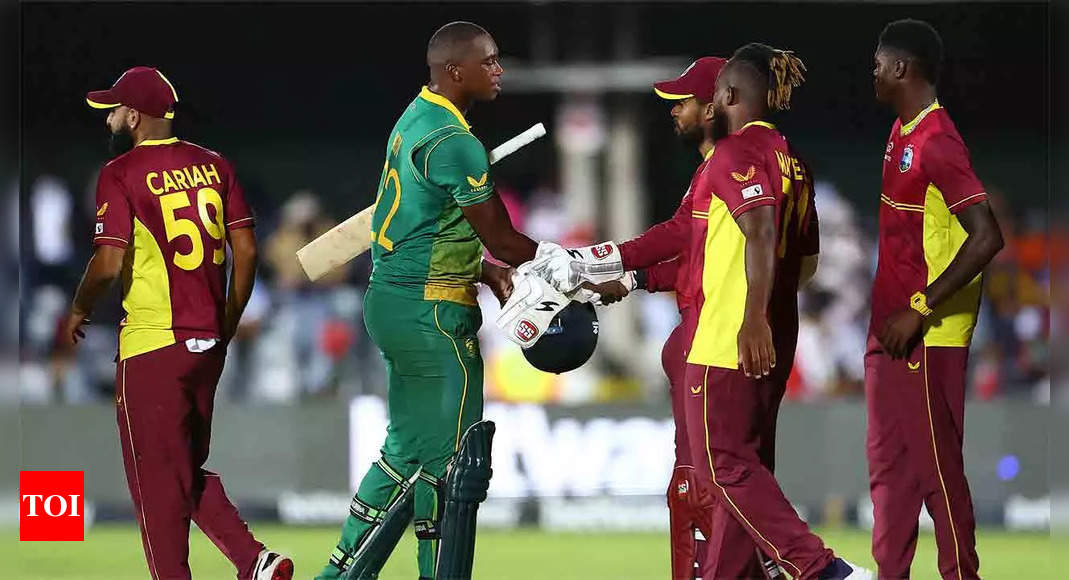 2nd ODI: Ton-up Shai Hope leads West Indies to victory against South Africa | Cricket News – Times of India