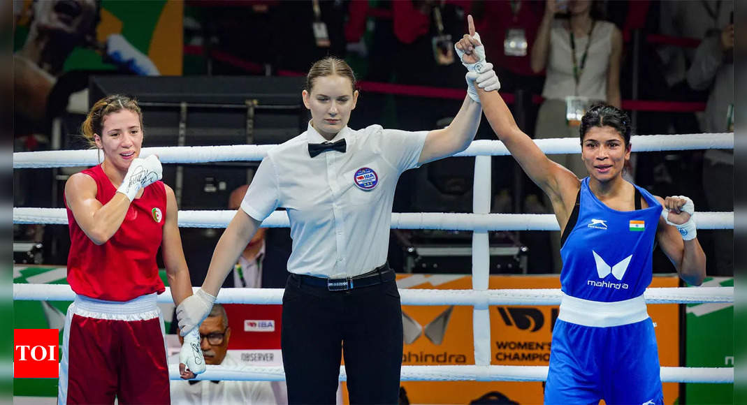 Nikhat Zareen cruises into pre-quarters of Women’s World Boxing Championships | Boxing News – Times of India