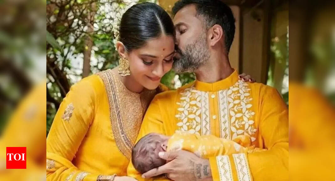 Anand Ahuja admits his shortcomings as he praises Sonam Kapoor for being a full time mother to son Vayu – Times of India