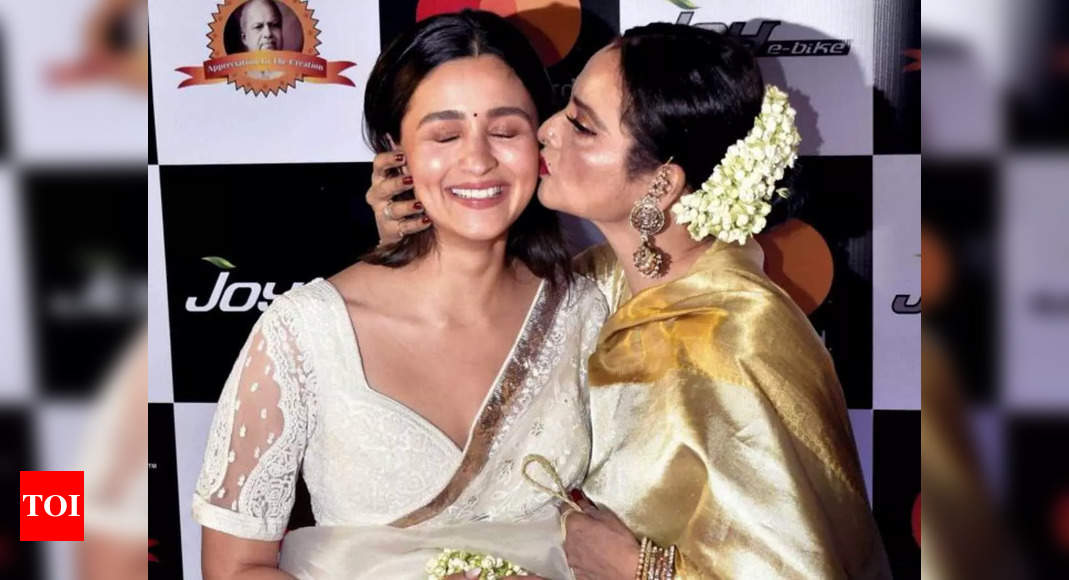 Rekha dedicates her Dadasaheb Phalke award to Alia Bhatt, calls her a ...