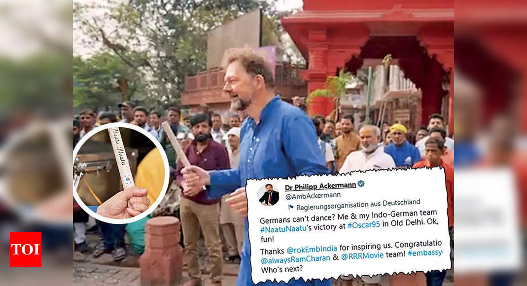 Embassychallenge German Embassy Grooves To Naatu Naatu In Old Delhi Delhi News Times Of India 