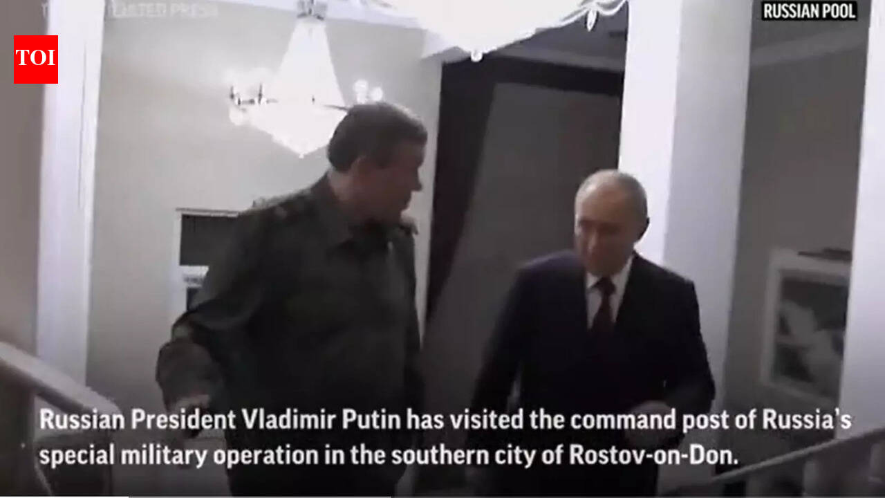Putin visits command centre in Rostov on Don