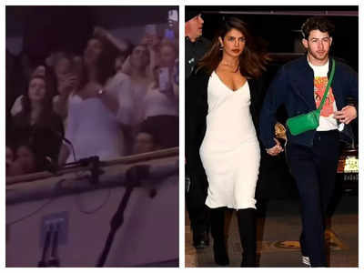Priyanka Chopra and Sophie Turner cheer from the crowds as the Jonas Brothers perform in New York - watch video