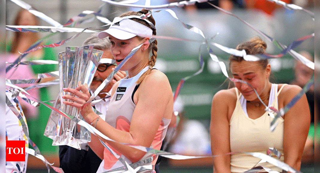 Elena Rybakina beats Aryna Sabalenka to win Indian Wells WTA title | Tennis News – Times of India