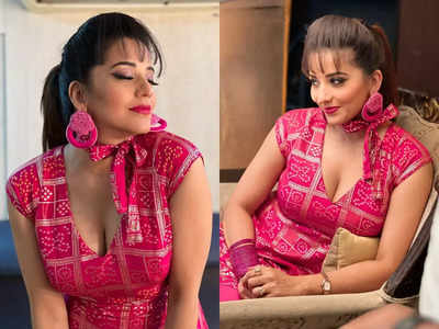 Photos: Monalisa grabs attention with the beautiful retro look