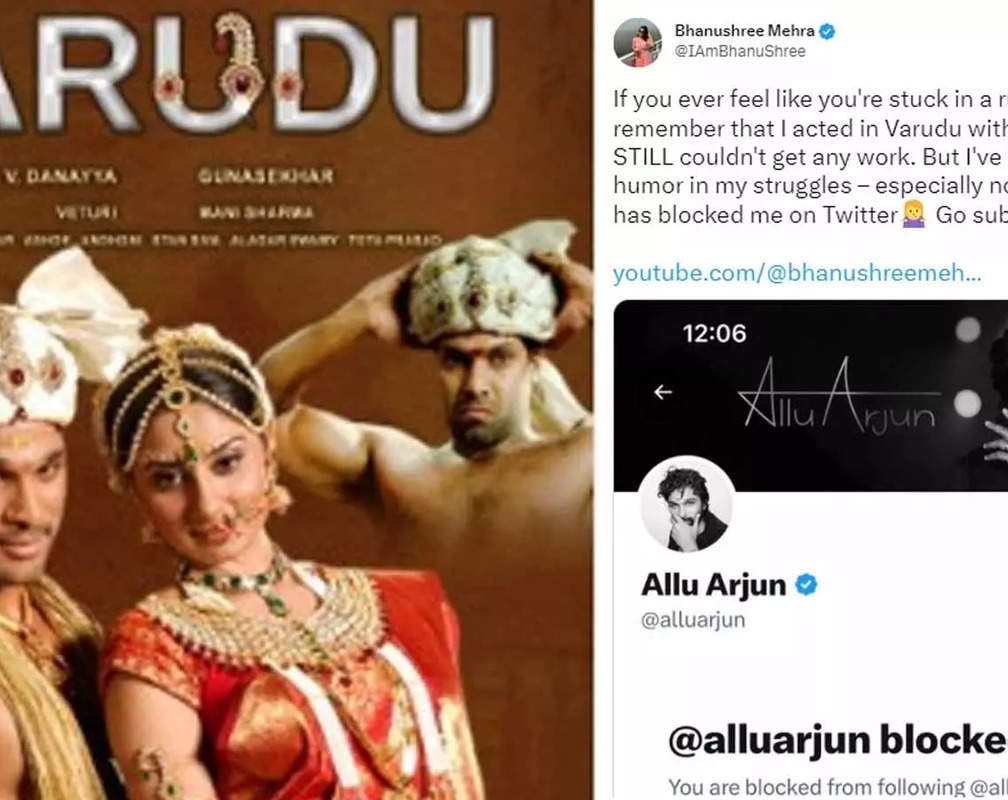 
WHAT? Allu Arjun blocks ‘Varudu’ co-actor Bhanushree Mehra on Twitter; ‘I've learned to find humour in my struggles’, says the actress
