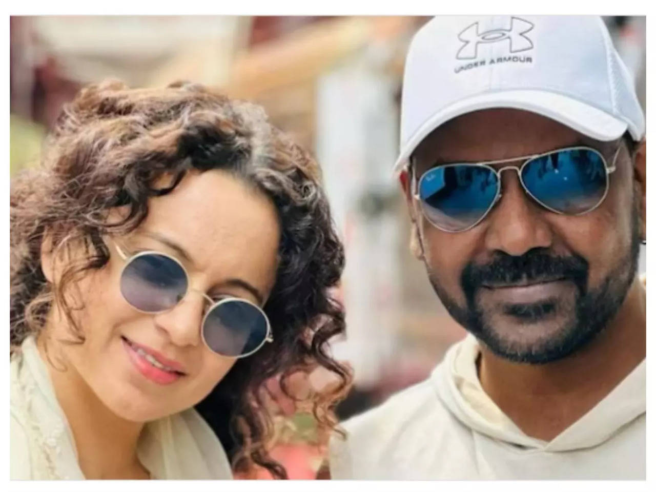 See pic: Kangana Ranaut poses with Raghava Lawrence all dressed up ...