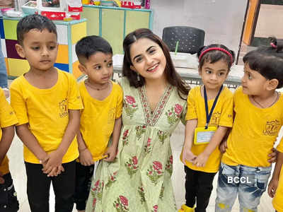 Actress Debattama Saha celebrates her 26th birthday with underprivileged children; see pics