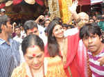 Shilpa-Raj @ Chinchpokali Ganesh pandal